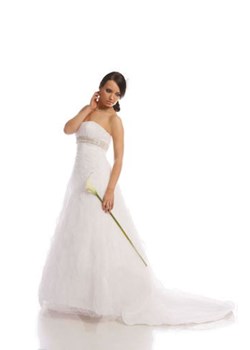 Suknia Ślubna FSS528 BIAŁY ze sklepu fokus.pl w kategorii Sukienki - zdjęcie 84154600