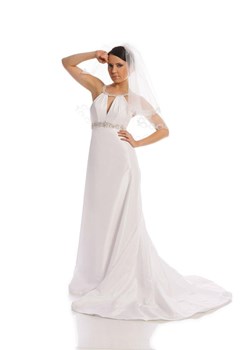 Suknia Ślubna FSS529 BIAŁY ze sklepu fokus.pl w kategorii Sukienki - zdjęcie 84154601