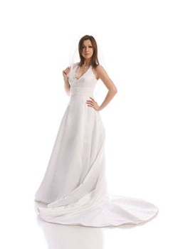 Suknia Ślubna FSS501 BIAŁY ze sklepu fokus.pl w kategorii Sukienki - zdjęcie 84154611