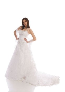 Suknia Ślubna FSS531 BIAŁY ze sklepu fokus.pl w kategorii Sukienki - zdjęcie 84154614