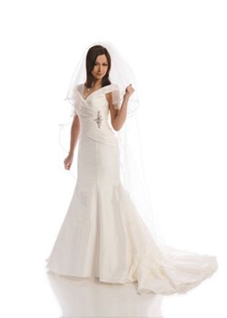 Suknia Ślubna FSS504 EKRI ze sklepu fokus.pl w kategorii Sukienki - zdjęcie 84154624