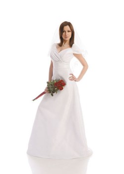 Suknia Ślubna FSS545 BIAŁY ze sklepu fokus.pl w kategorii Sukienki - zdjęcie 84154642