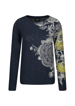 Granatowe swetry damskie desigual, lato 2020 w Domodi Granatowe swetry damskie desigual, lato 2020 w Domodi