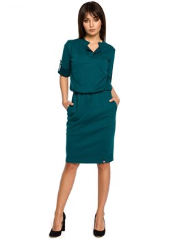 B056 sukienka zielona ze sklepu Świat Bielizny w kategorii Sukienki - zdjęcie 85516851