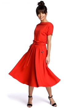 B067 Sukienka czerwona ze sklepu Świat Bielizny w kategorii Sukienki - zdjęcie 85516944