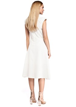 M296 Sukienka ecru ze sklepu Świat Bielizny w kategorii Sukienki - zdjęcie 85528753