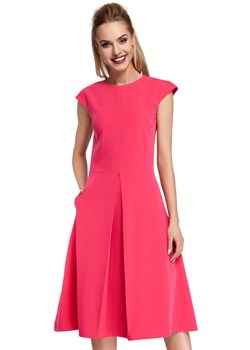M296 Sukienka różowa ze sklepu Świat Bielizny w kategorii Sukienki - zdjęcie 85528763