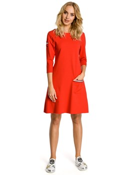M343 sukienka czerwona ze sklepu Świat Bielizny w kategorii Sukienki - zdjęcie 85529131