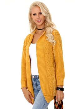 Mildan Mustard sweter ze sklepu Świat Bielizny w kategorii Swetry damskie - zdjęcie 85531663