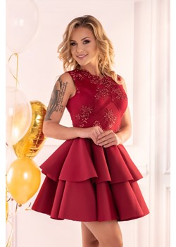 Karieela Wine Red 90543 sukienka ze sklepu Świat Bielizny w kategorii Sukienki - zdjęcie 85547911