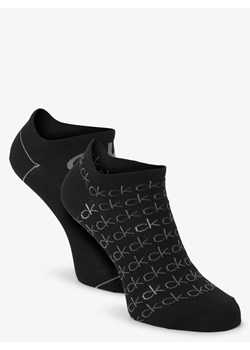 Calvin Klein Damskie skarpety do obuwia sportowego pakowane po 2 szt. Kobiety Bawełna czarny wzorzysty ze sklepu vangraaf w kategorii Skarpetki damskie - zdjęcie 85909534