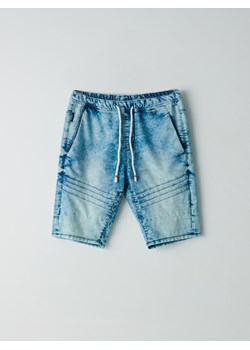 Cropp - Denimowe szorty jogger - niebieski ze sklepu Cropp w kategorii Spodenki męskie - zdjęcie 85941494