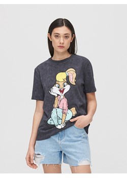 Cropp - Koszulka z nadrukiem Lola Bunny - szary ze sklepu Cropp w kategorii Bluzki damskie - zdjęcie 85995390