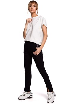 M493 Spodnie z rozporkami - czarne ze sklepu Świat Bielizny w kategorii Spodnie damskie - zdjęcie 86709733