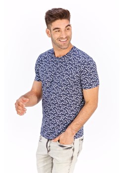 T-shirt jeansowy z nadrukiem ze sklepu Lanieri.pl w kategorii T-shirty męskie - zdjęcie 86952343