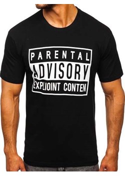 Czarny T-shirt męski z nadrukiem Bolf T003 ze sklepu Denley w kategorii T-shirty męskie - zdjęcie 87743400