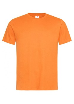 Pomarańczowy Bawełniany T-Shirt Męski Bez Nadruku -STEDMAN- Koszulka, Krótki Rękaw, Basic, U-neck TSJNPLST2000orange ze sklepu JegoSzafa.pl w kategorii T-shirty męskie - zdjęcie 88051310
