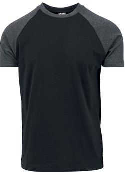 Urban Classics - Raglan Contrast Tee - T-Shirt - czarny ciemnoszary ze sklepu EMP w kategorii T-shirty męskie - zdjęcie 88270643