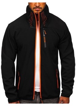 Czarna przejściowa kurtka męska softshell Denley KS2185 ze sklepu Denley w kategorii Kurtki męskie - zdjęcie 89341243