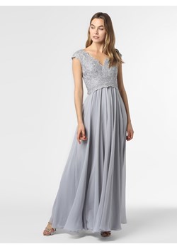 Luxuar Fashion Damska sukienka wieczorowa Kobiety Sztuczne włókno srebrny jednolity ze sklepu vangraaf w kategorii Sukienki - zdjęcie 89771551