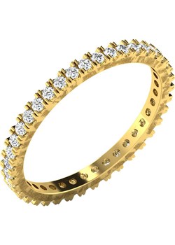 Złoty pierścionek z diamentami ze sklepu Limango Polska w kategorii Pierścionki - zdjęcie 90949211