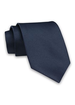 Granatowy Jednokolorowy Męski Krawat -Chattier- 8cm, Klasyczny, Elegancki, Gładki, Szeroki KRCH1199 ze sklepu JegoSzafa.pl w kategorii Krawaty - zdjęcie 91328402