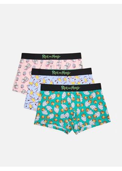 Cropp - 3 pack bokserek Rick and Morty - różowy ze sklepu Cropp w kategorii Majtki męskie - zdjęcie 91439572