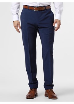 Strellson Męskie spodnie od garnituru modułowego Mężczyźni Slim Fit niebieski wypukły wzór tkaniny ze sklepu vangraaf w kategorii Spodnie męskie - zdjęcie 91677674