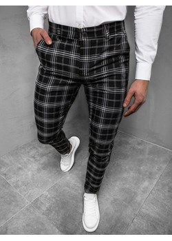 Spodnie męskie chino materiałowe czarne OZONEE DJ/5507 ze sklepu ozonee.pl w kategorii Spodnie męskie - zdjęcie 92292732