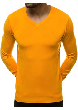 Sweter męski żółty OZONEE TMK/YY03/17 ze sklepu ozonee.pl w kategorii Swetry męskie - zdjęcie 92293580