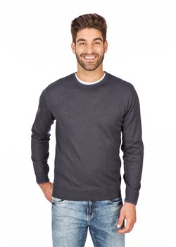 Sweter męski półgolf niski ciemny jeans - slim ze sklepu Lanieri.pl w kategorii Swetry męskie - zdjęcie 92503513