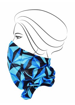 Wielofunkcyjna chusta niebieskie origami ze sklepu Moja Dedra - domodi w kategorii Szaliki i chusty damskie - zdjęcie 92535334