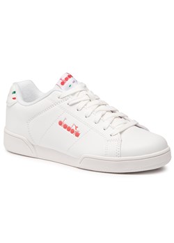 Sneakersy Diadora - Impulse I 101.177191 01 C8865 White/Geranium ze sklepu eobuwie.pl w kategorii Buty sportowe damskie - zdjęcie 92550754