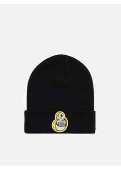 Cropp - Czapka beanie z naszywką - czarny ze sklepu Cropp w kategorii Czapki zimowe męskie - zdjęcie 92552274