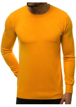 Sweter męski żółty OZONEE TMK/YY01/17 ze sklepu ozonee.pl w kategorii Swetry męskie - zdjęcie 92640473
