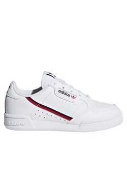 Buty sportowe dziecięce Adidas białe sznurowane na wiosnę skórzane 
