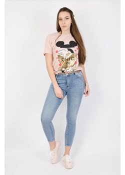 Jasne spodnie jeansowe z paskiem w zestawie ze sklepu olika.com.pl w kategorii Jeansy damskie - zdjęcie 93130234