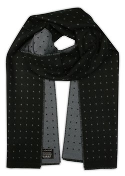 Szalik Czarno-Szary w Kropki, Groszki, Miękki, Firmy V.Fraas -Cashmink- Elegancki, Męski SZAAKR0818 ze sklepu JegoSzafa.pl w kategorii Szaliki męskie - zdjęcie 93510234