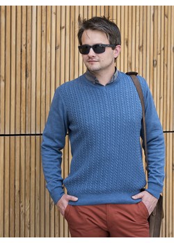 Pascal serek - indygo - M ze sklepu Swetry Lasota w kategorii Swetry męskie - zdjęcie 93752573