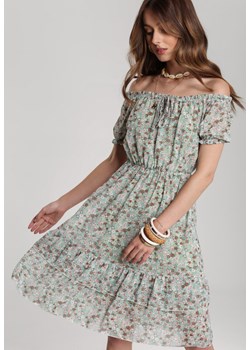 Jasnozielona Sukienka Oripise ze sklepu Renee odzież w kategorii Sukienki - zdjęcie 94982510