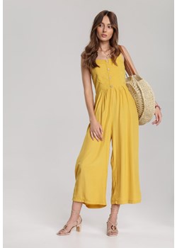 Żółty Kombinezon Iphalira ze sklepu Renee odzież w kategorii Kombinezony damskie - zdjęcie 94983123