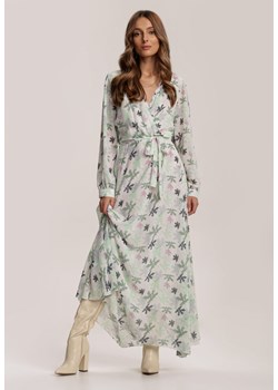 Biało-Zielona Sukienka Guinerinia ze sklepu Renee odzież w kategorii Sukienki - zdjęcie 94983603