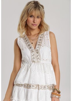 Biała Bluzka Doreashi ze sklepu Renee odzież w kategorii Bluzki damskie - zdjęcie 94984124