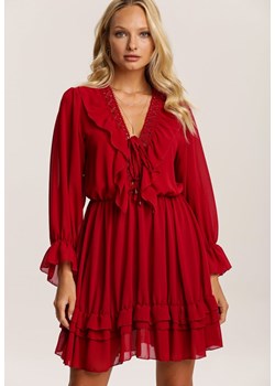 Czerwona Sukienka Brizsha ze sklepu Renee odzież w kategorii Sukienki - zdjęcie 94991691