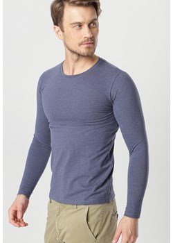 Granatowa Bluzka Godalming ze sklepu Born2be Odzież w kategorii T-shirty męskie - zdjęcie 94999834