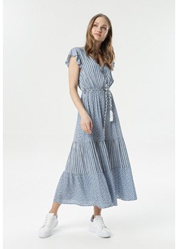 Niebieska Sukienka Echolyn ze sklepu Born2be Odzież w kategorii Sukienki - zdjęcie 95001850