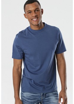 Granatowa Koszulka Pixyphe ze sklepu Born2be Odzież w kategorii T-shirty męskie - zdjęcie 95002050