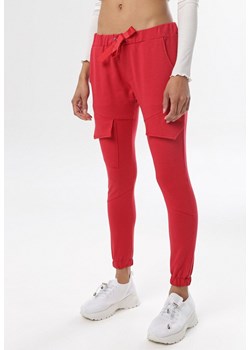 Czerwone Spodnie Dresowe Aelle ze sklepu Born2be Odzież w kategorii Spodnie damskie - zdjęcie 95005931