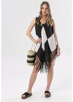Czarna Tunika Nyssaia ze sklepu Born2be Odzież w kategorii Odzież plażowa - zdjęcie 95007024