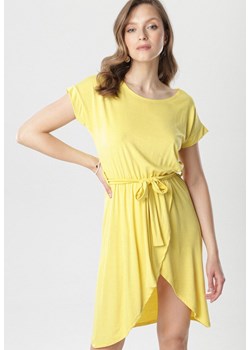 Żółta Sukienka Callithera ze sklepu Born2be Odzież w kategorii Sukienki - zdjęcie 95008562